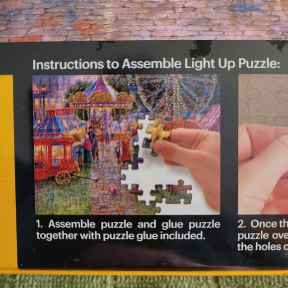 New Kodak Beary Patch Park Premium 500 pc Lighted Jigsaw Puzzle Sealed - Picture 8 of 14